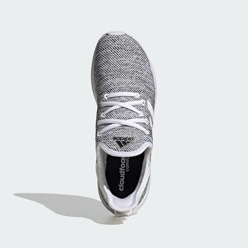 Adidas Women's Cloudfoam Pure, White/White/Black, 8.5 thumbnail 2