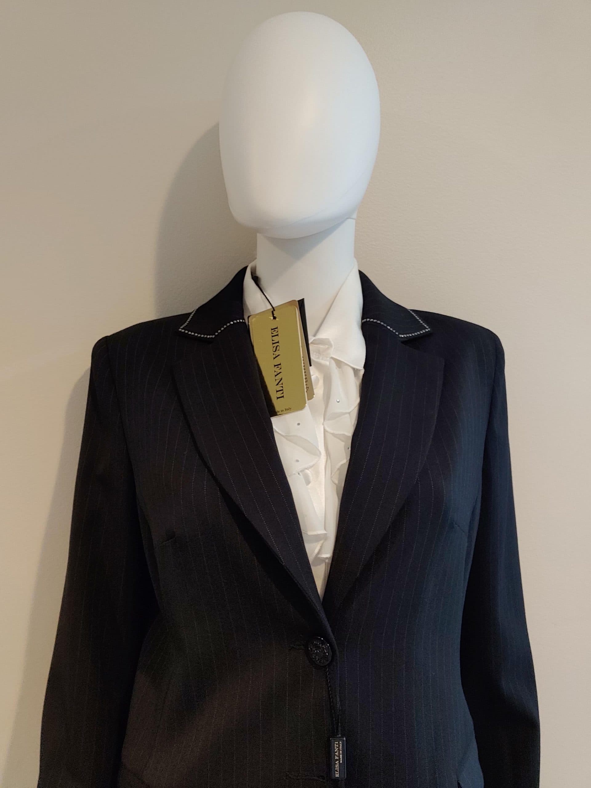 Sparkly pinstripe – black buttons thumbnail 4