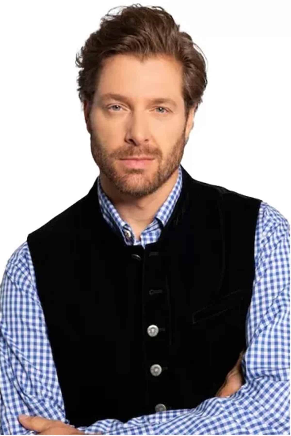 Caleb Hunt Black Suede Leather Vest Coat thumbnail 3