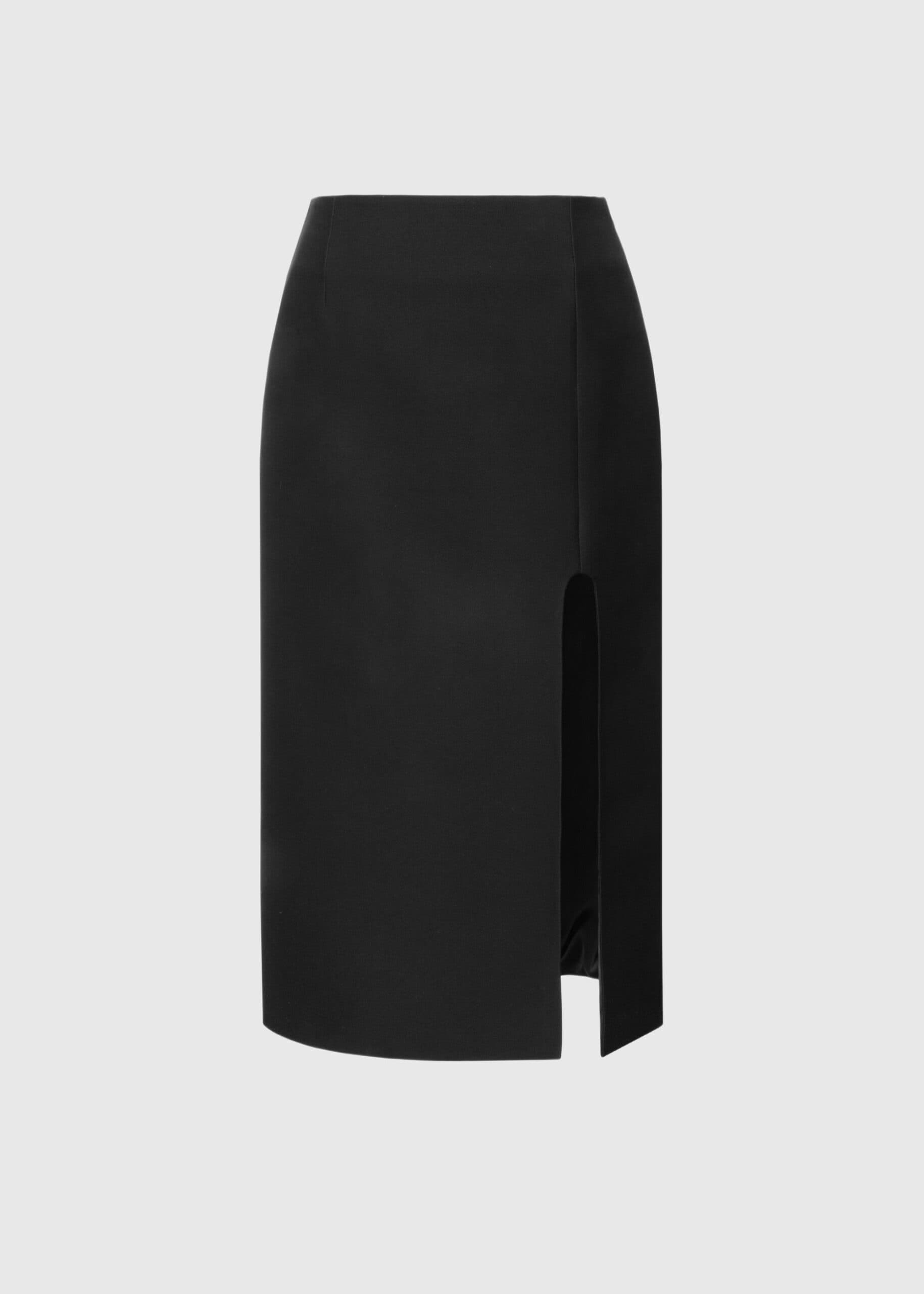 High slit midi skirt