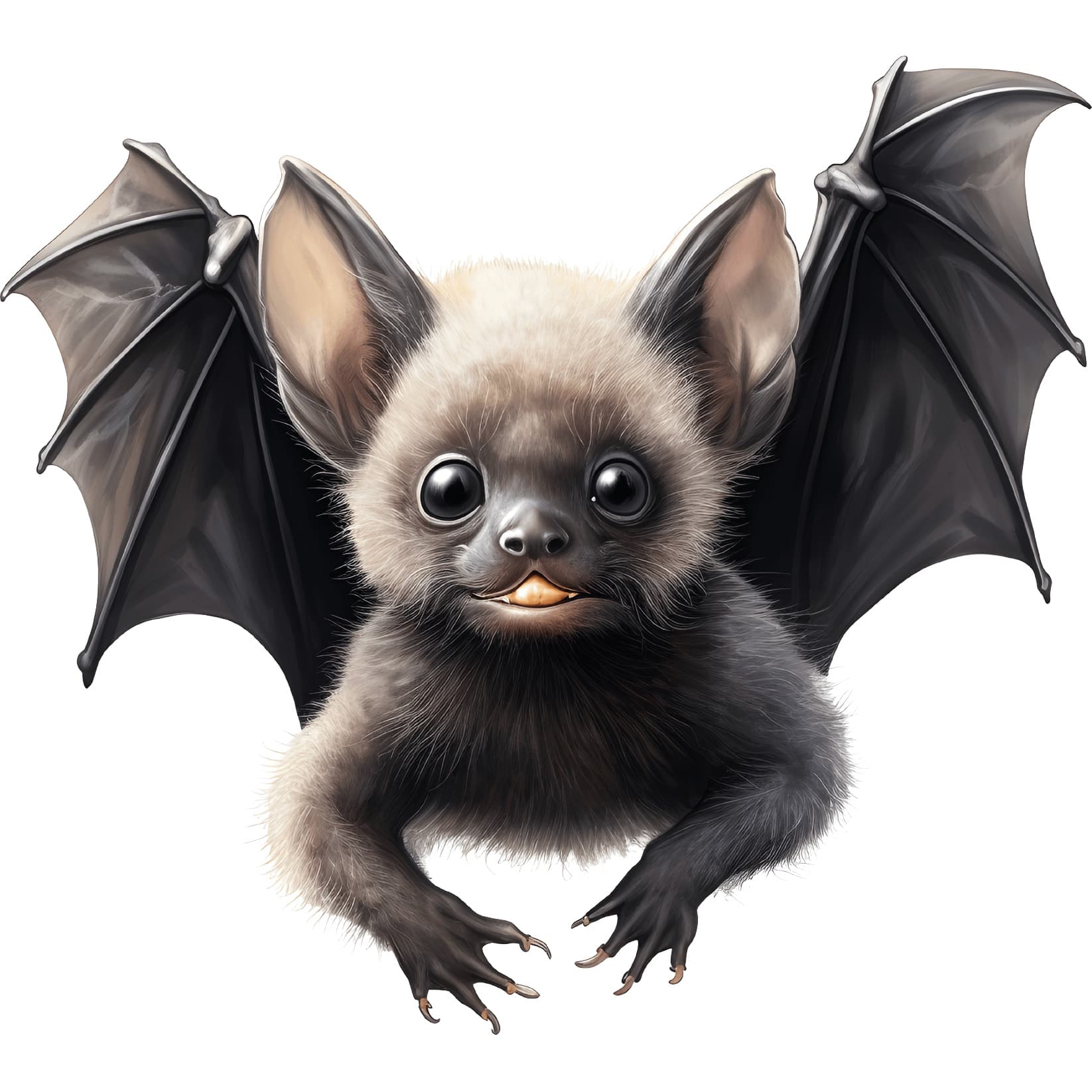 Transfert DTF – Petite chauve-souris grimace  – 2 formats disponibles