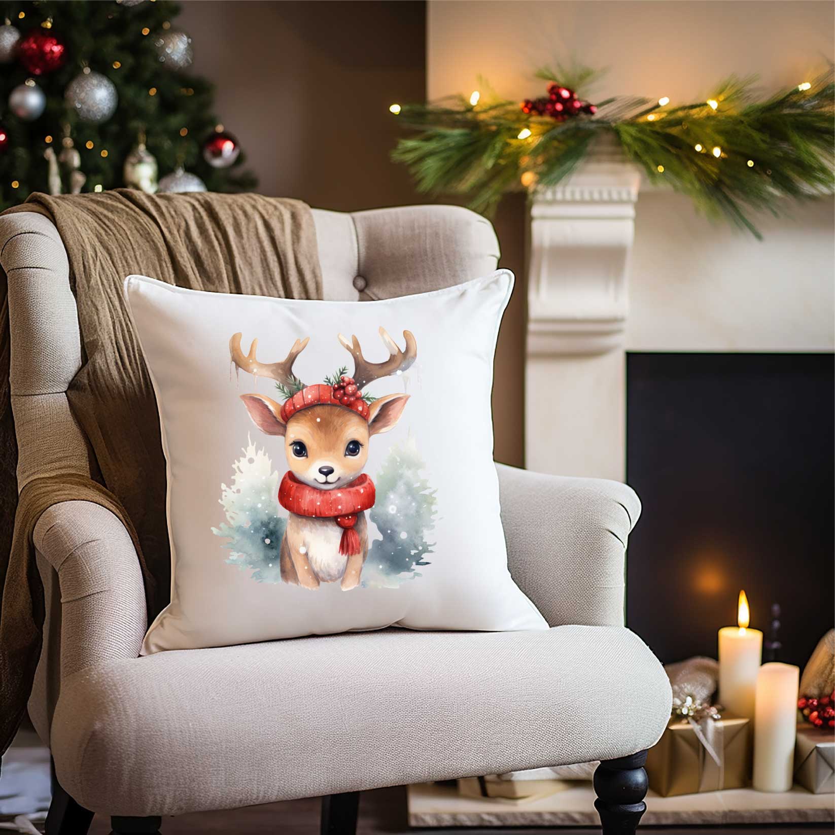Transfert DTF – Petite renne de Noël – 10&Prime; X 10&Prime; thumbnail 2