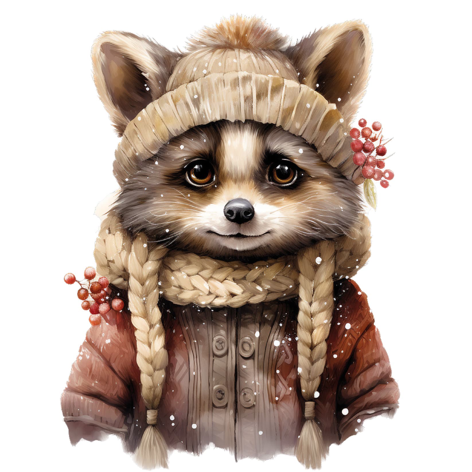 Transfert DTF – Le Raton de Noël – 6&Prime; X 6&Prime;