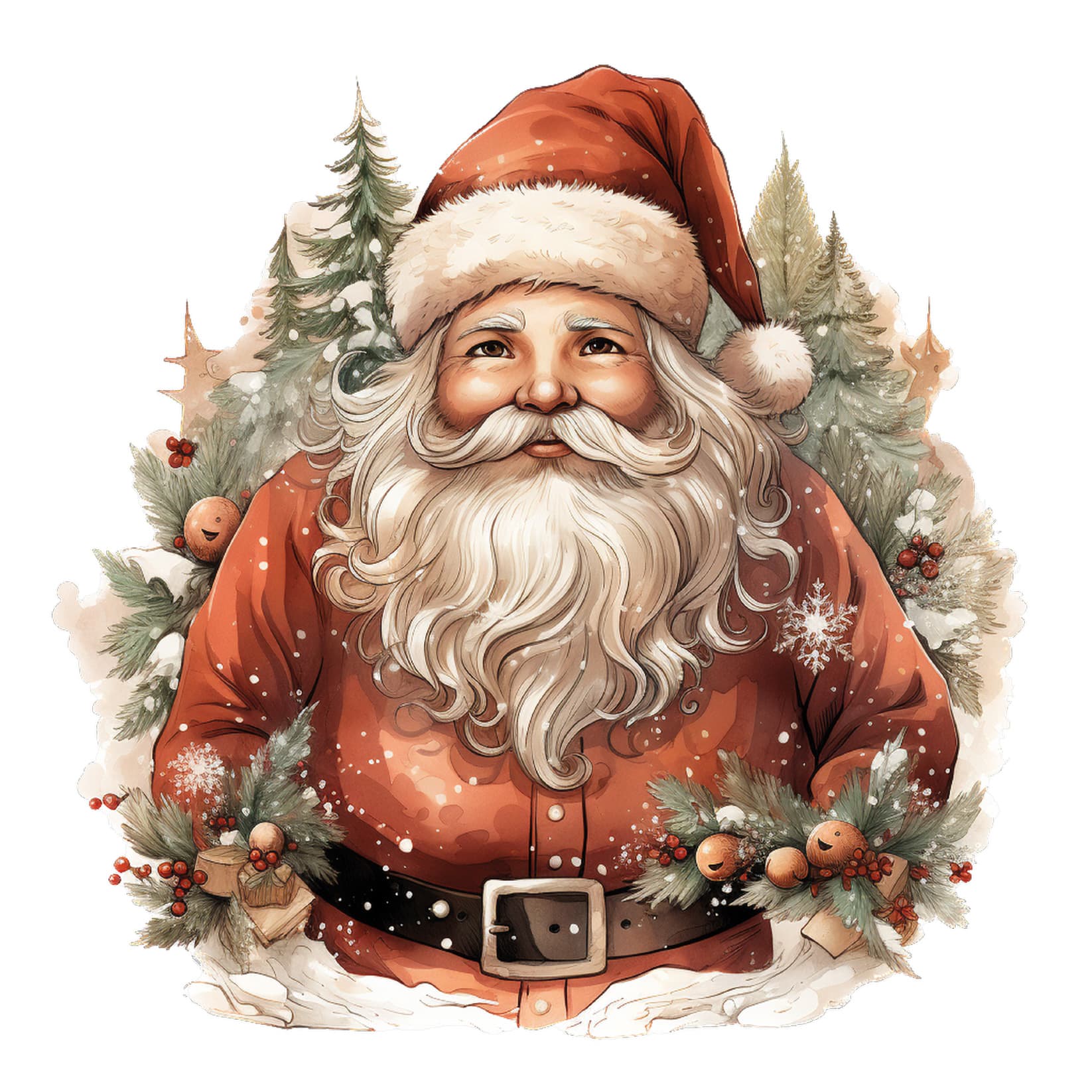 Transfert DTF – Monsieur Le Père-Noël – 6&Prime; X 6&Prime;