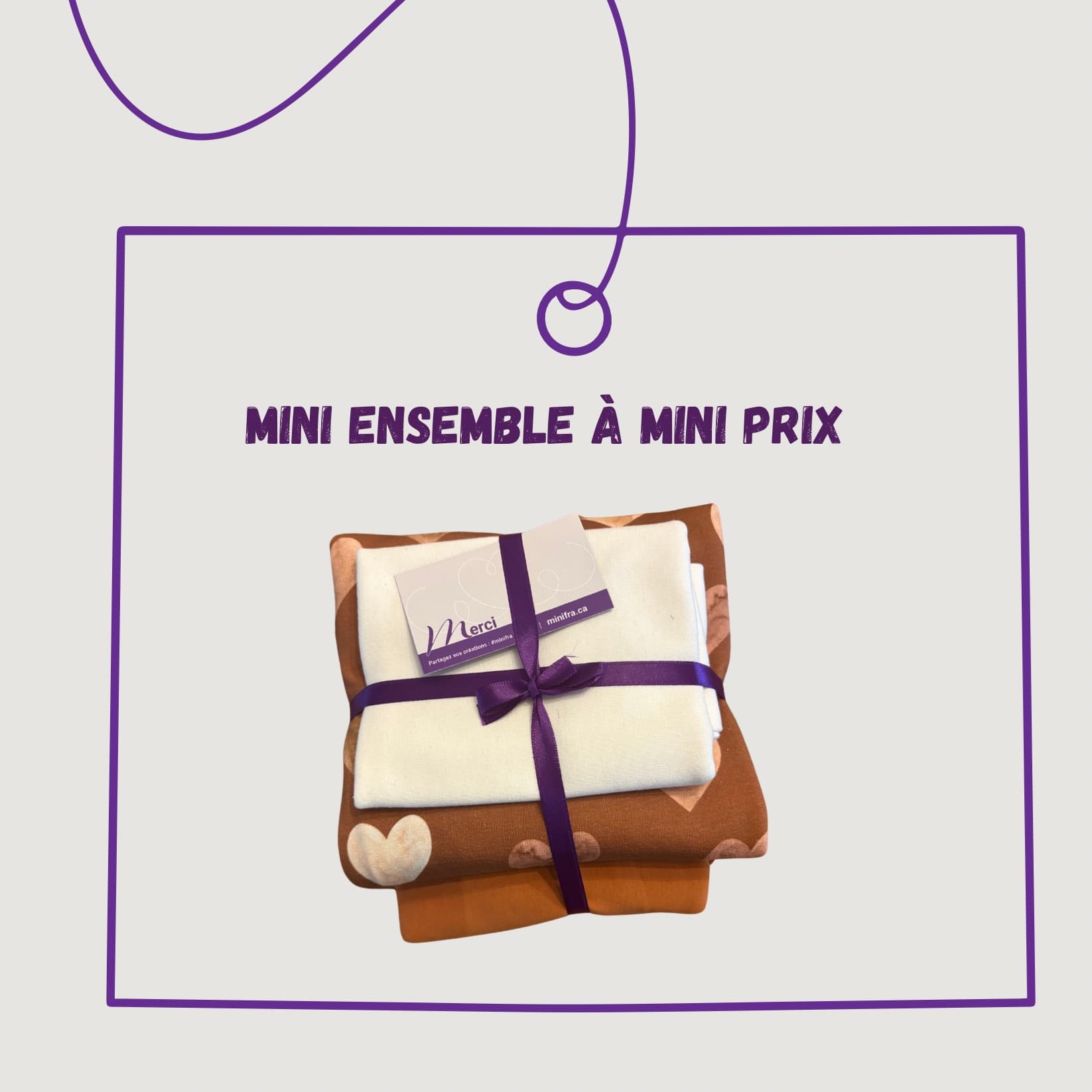 Mini ensemble 40 – French terry et bord côte
