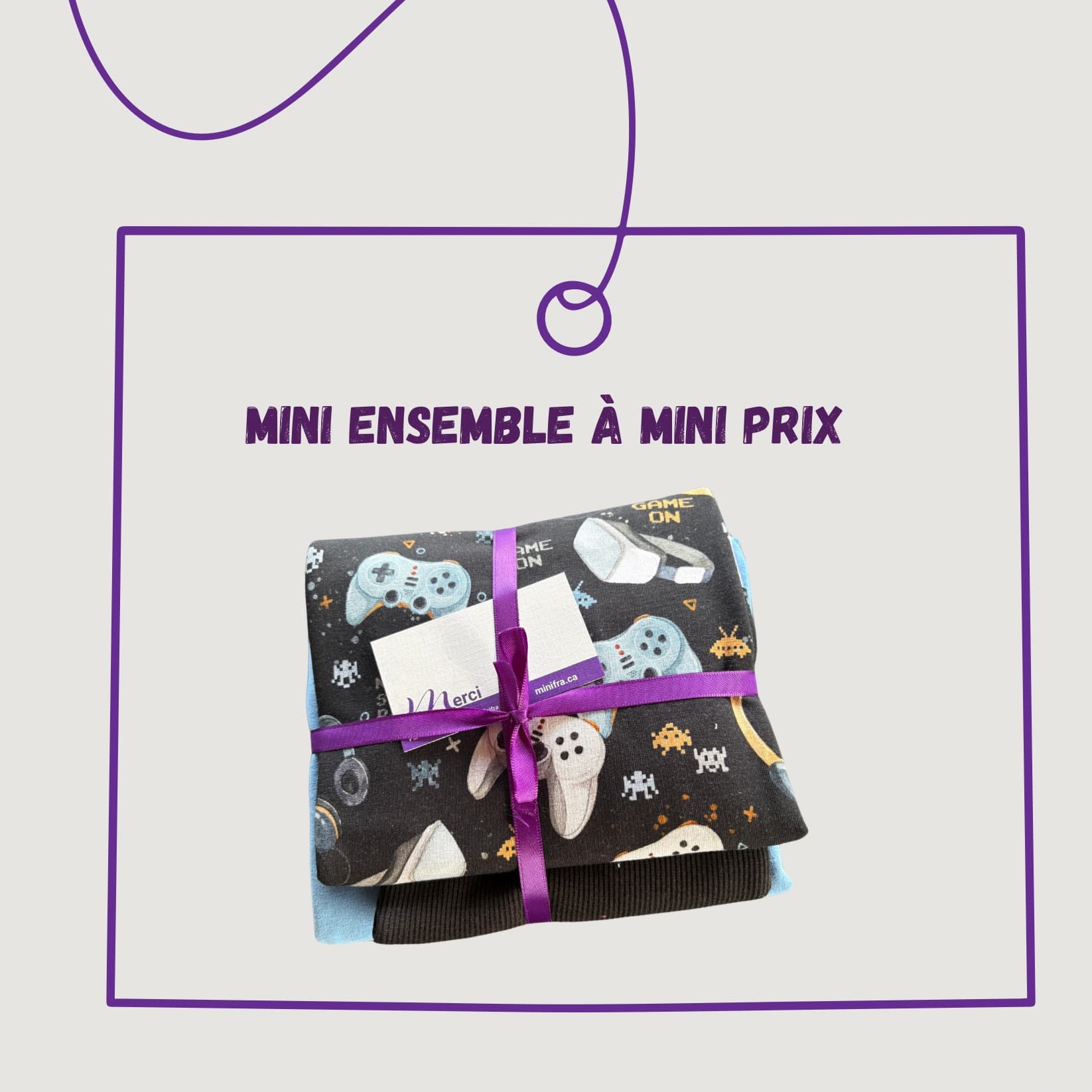 Mini ensemble 42 – French terry et bord côte