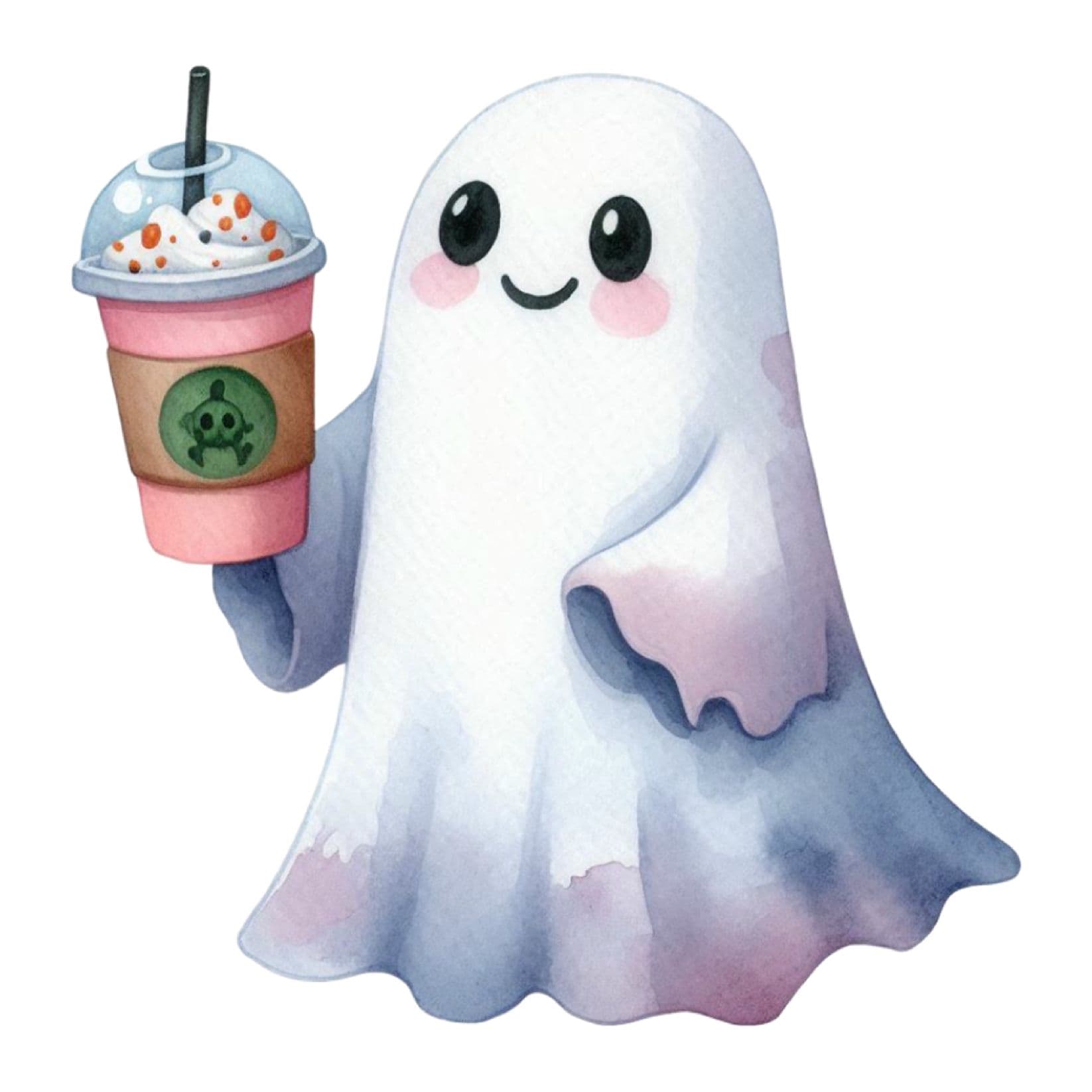 Transfert DTF – Fantôme frappé – 6&Prime; X 6&Prime;