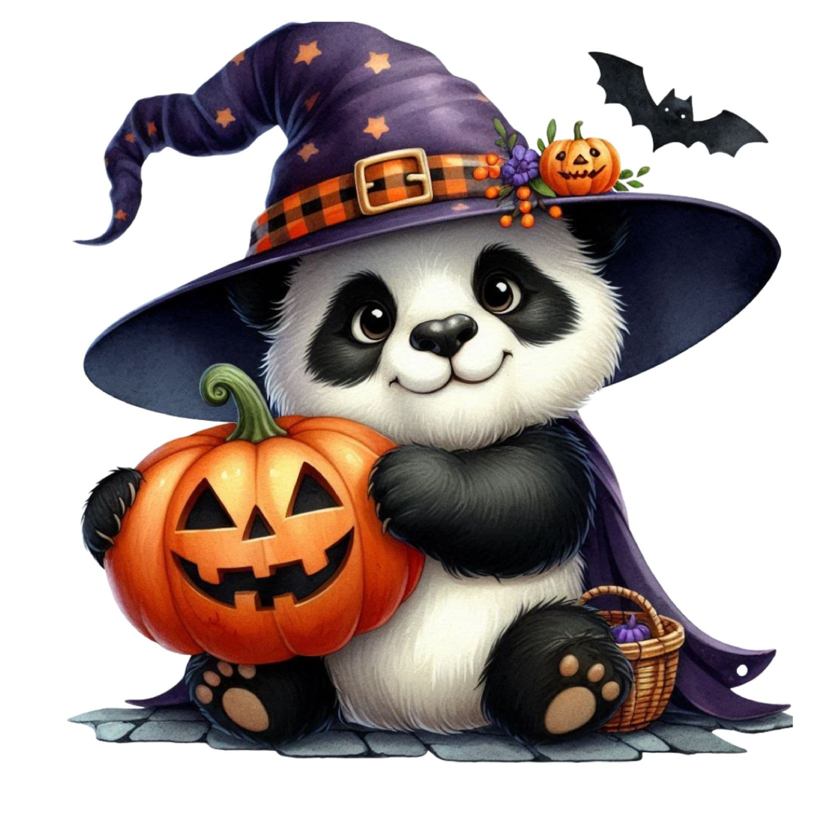 Transfert DTF – Panda magique – 6&Prime; X 6&Prime;