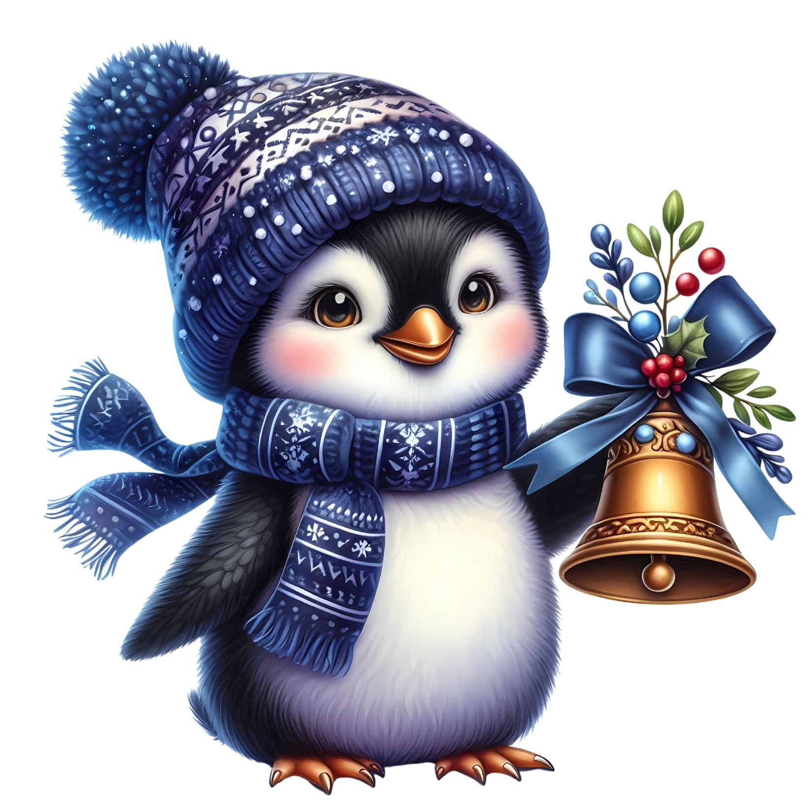 Transfert DTF – Pingouin ding ding dong – 6&Prime; X 6&Prime;