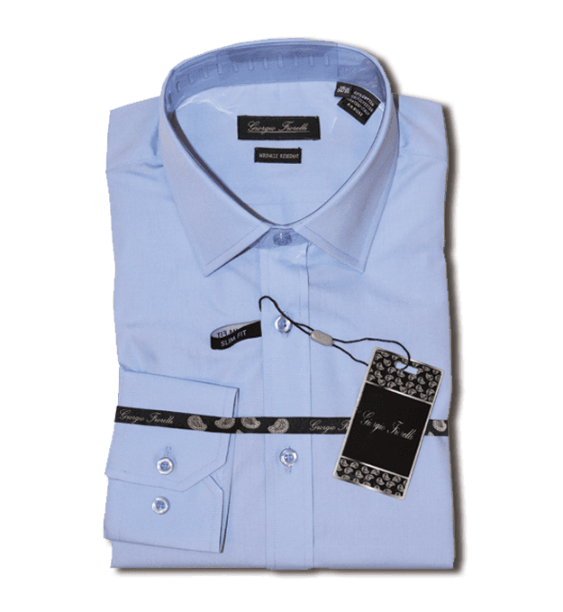 Giorgio Fiorelli Blue Barrel-cuffed Modern or Slim-fit thumbnail 3