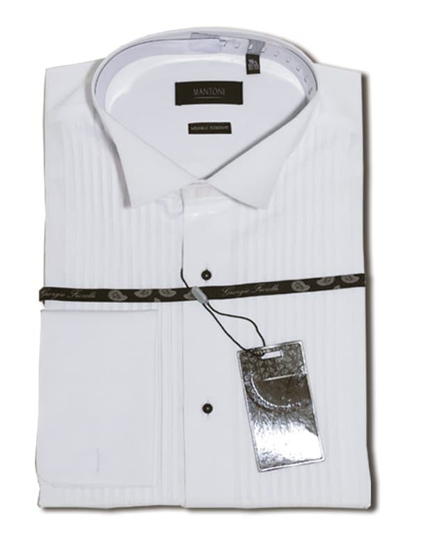 Giorgio Fiorelli White Wing Tip Tuxedo Shirt thumbnail 2