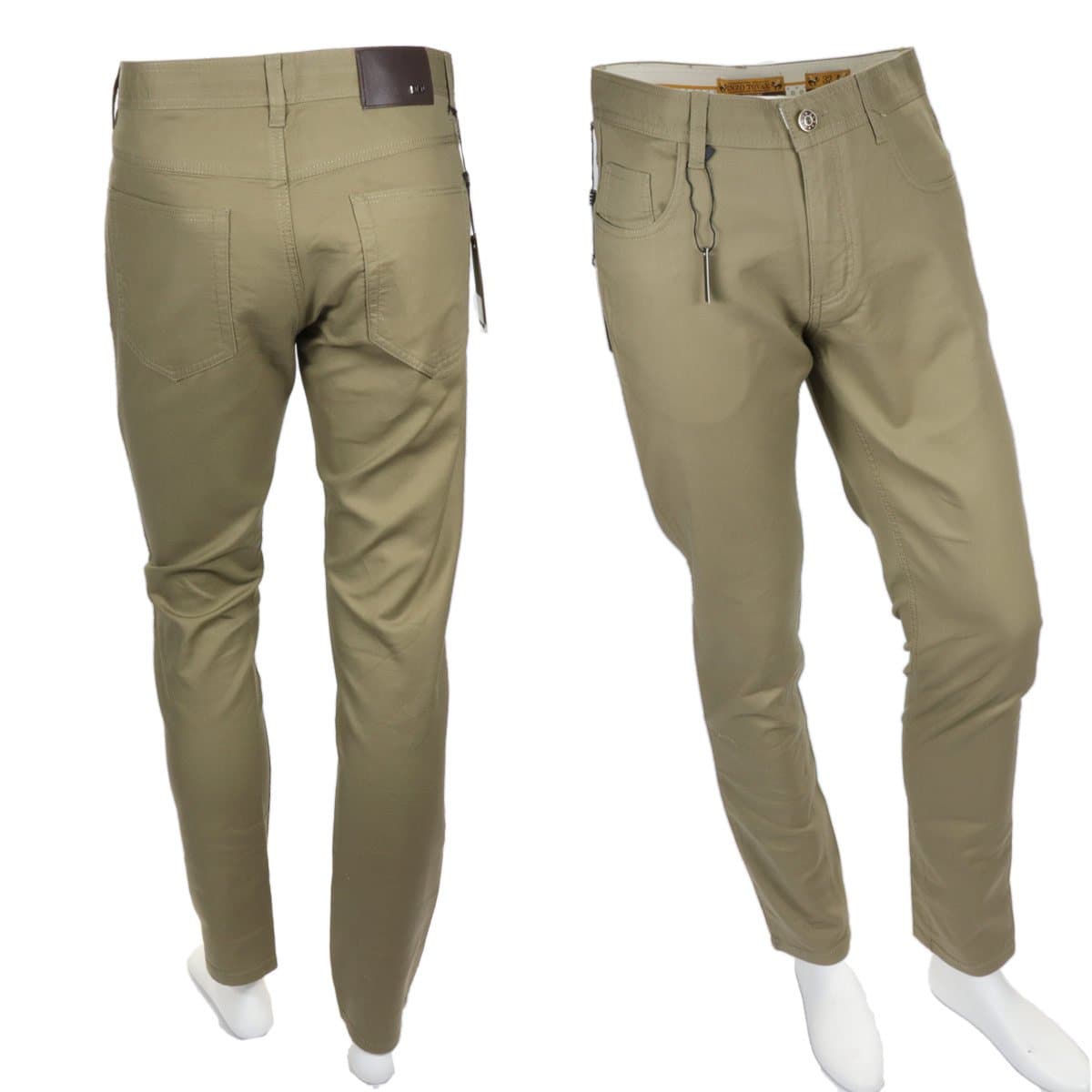 Enzo Khaki Slim Jeans Beta-5