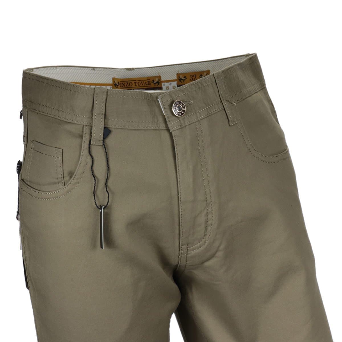 Enzo Khaki Slim Jeans Beta-5 thumbnail 2