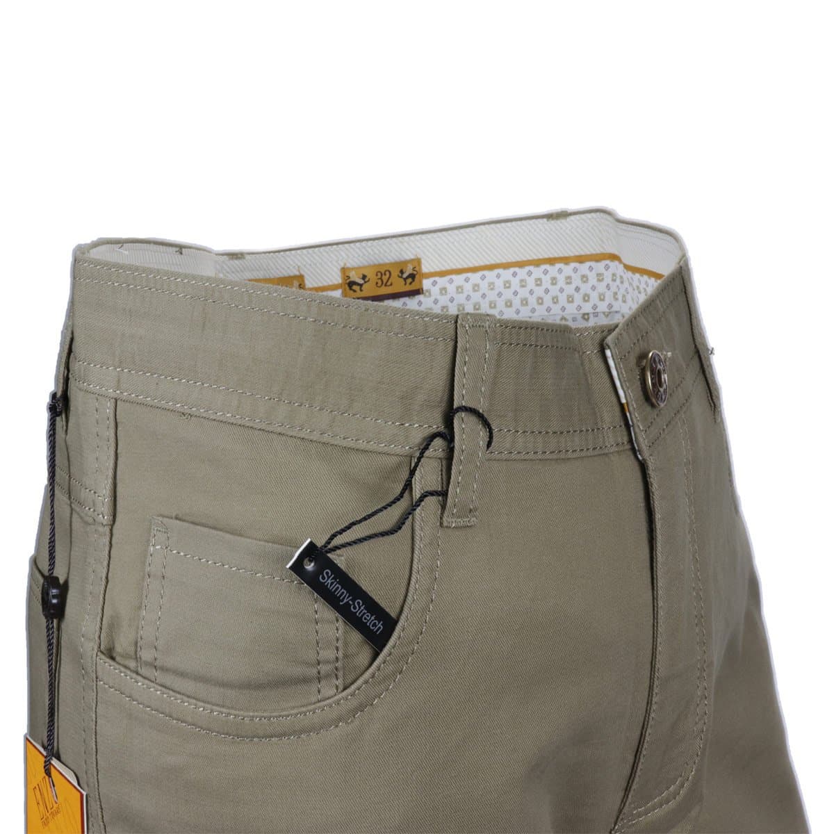 Enzo Khaki Slim Jeans Beta-5 thumbnail 3