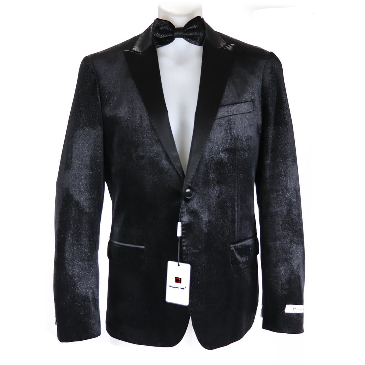 GT2-306 Cacual Black Jacket Peak Lapel