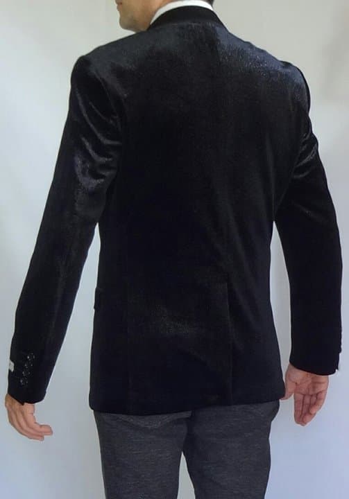 GT2-306 Cacual Black Jacket Peak Lapel thumbnail 4