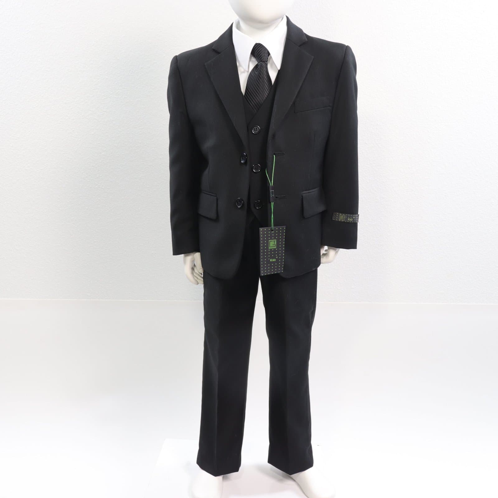 Giovanni Testi Black Kids 5-Piece Suit