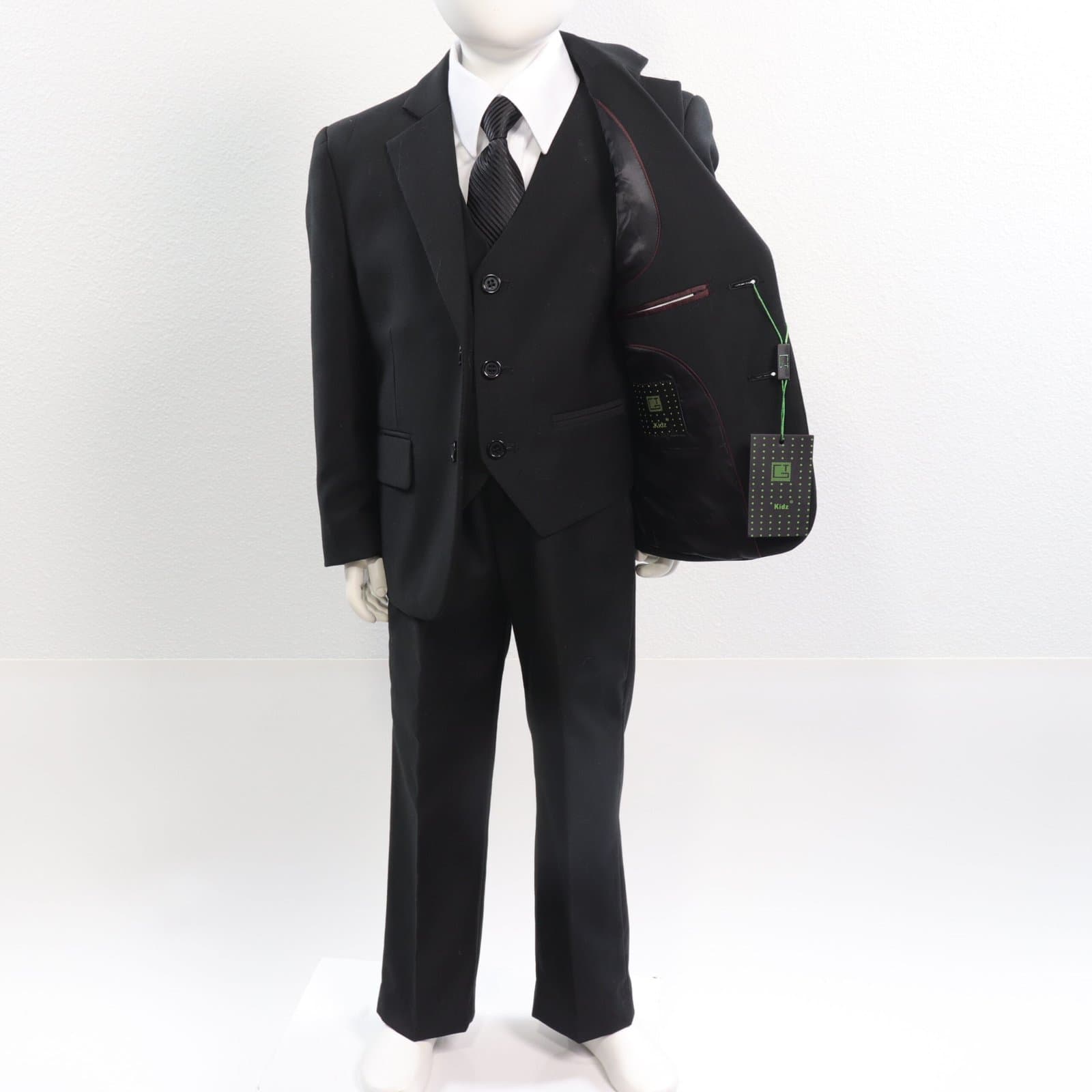 Giovanni Testi 5 Pc Burgundy Boys Suit thumbnail 4