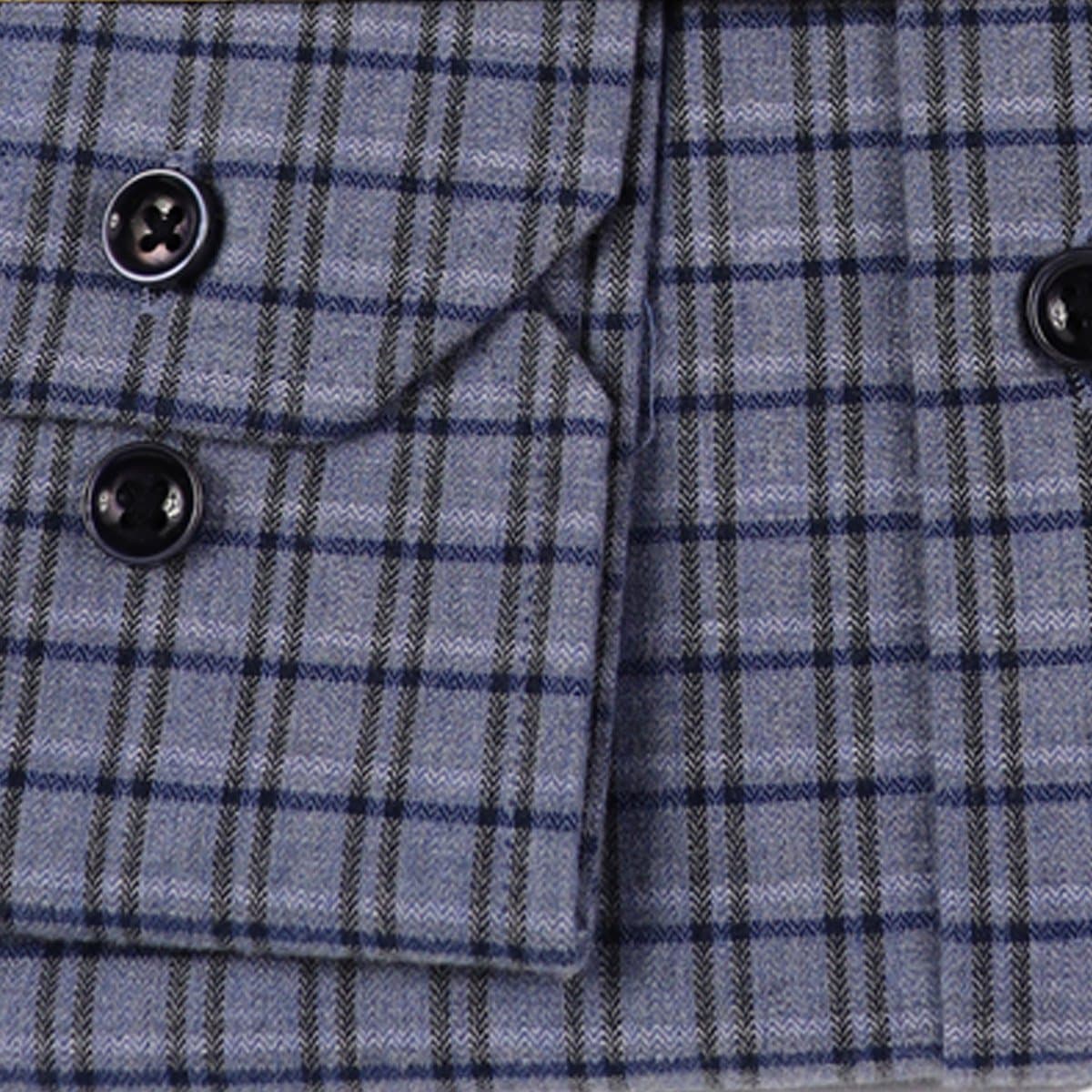 Clearance/ Enzo Sports Shirt Blue Plaid II thumbnail 3