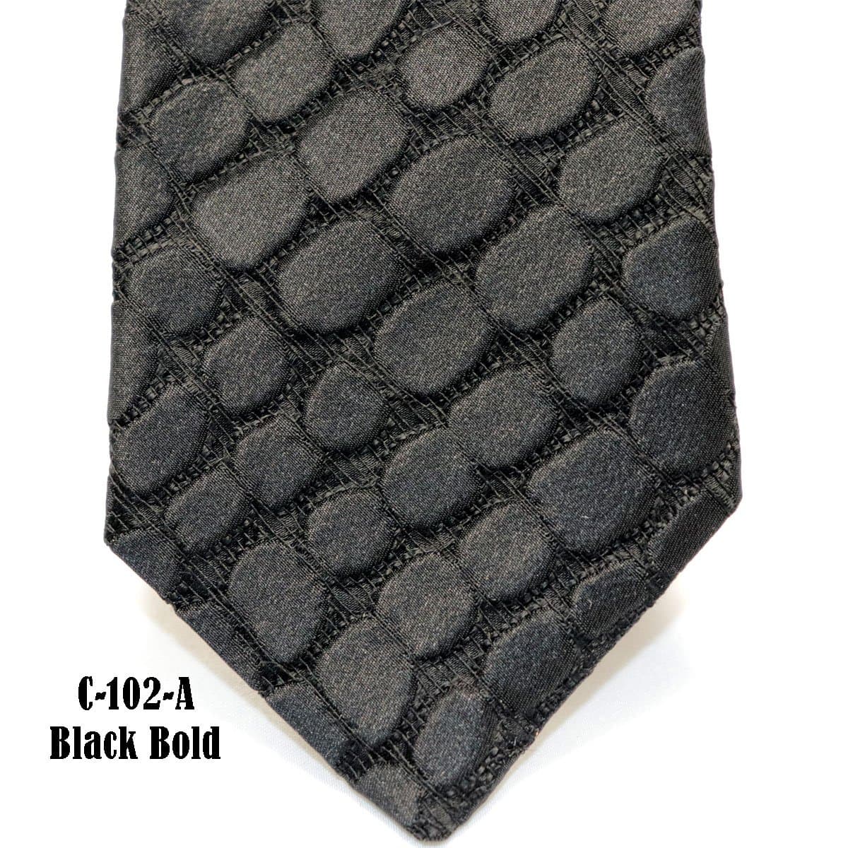 Crocodile Skin Design, Black or Navy Italian Tie thumbnail 2