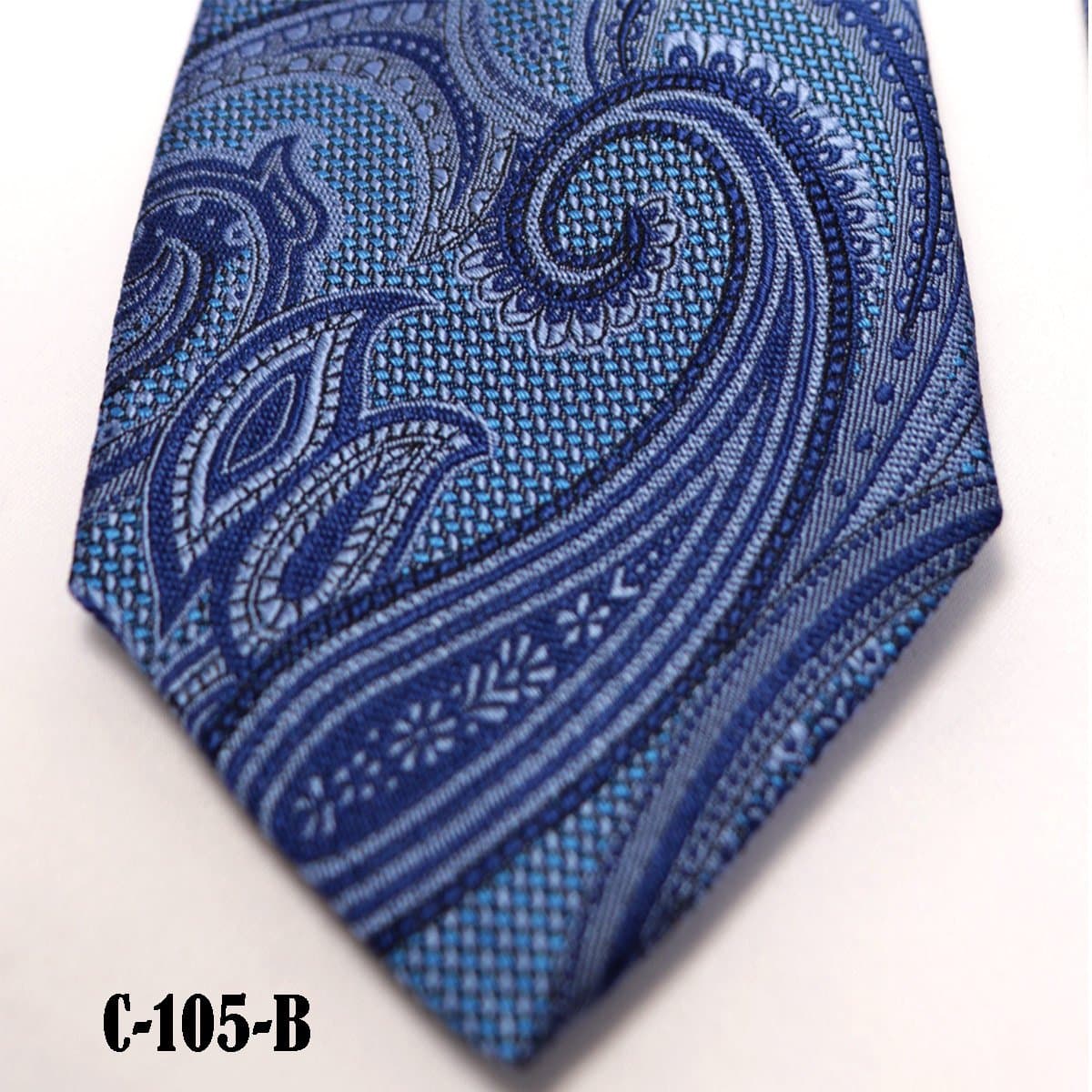 Mediterranean Paisley Italian Silk Tie thumbnail 3