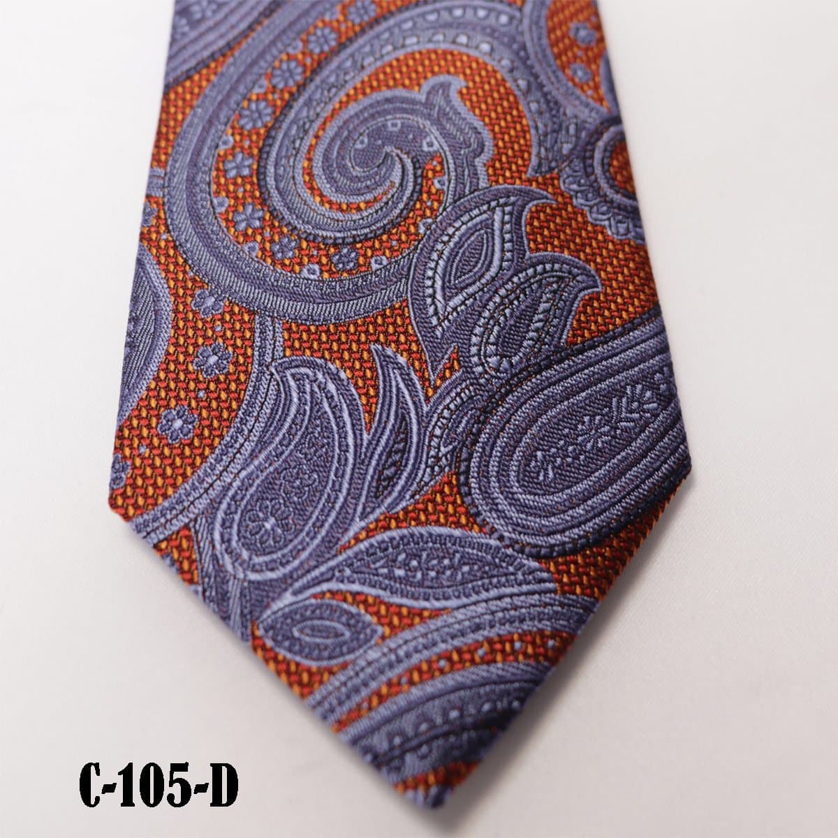 Mediterranean Paisley Italian Silk Tie thumbnail 2