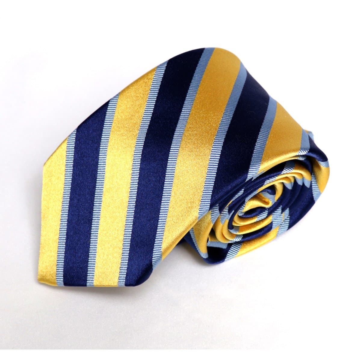 Mix Color Stripe Silk Made in Italy Necktie thumbnail 2