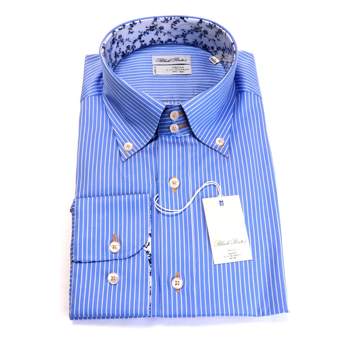 Cerutti Button-Down Blue Stripe Shirts (Italian Made)
