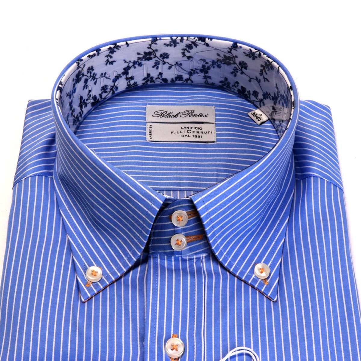 Cerutti Button-Down Blue Stripe Shirts (Italian Made) thumbnail 3