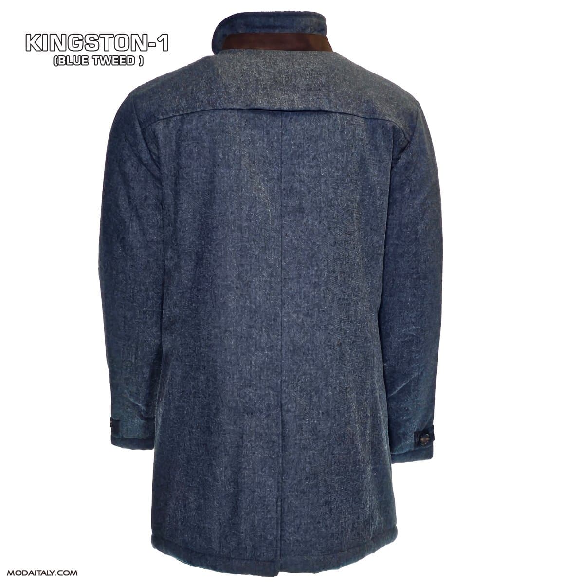 Kingston Blue/Gray Jacket by Enzo-Free Shipping CLEARANCE thumbnail 3