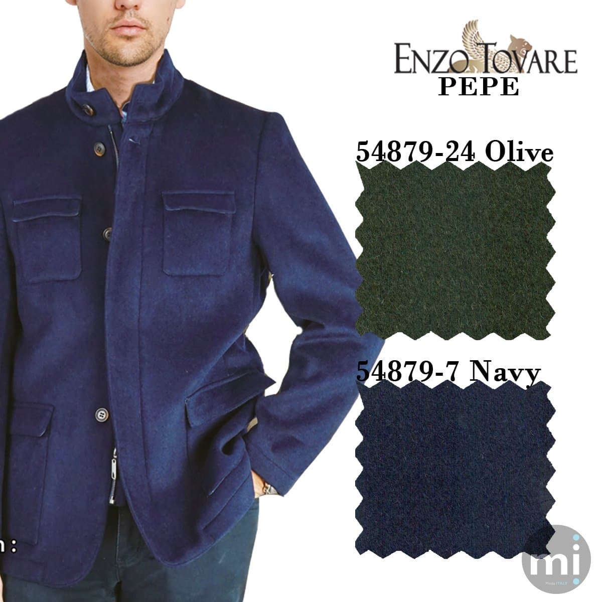 Pepe Jacket Italian NVY Wool & Cashmere thumbnail 2