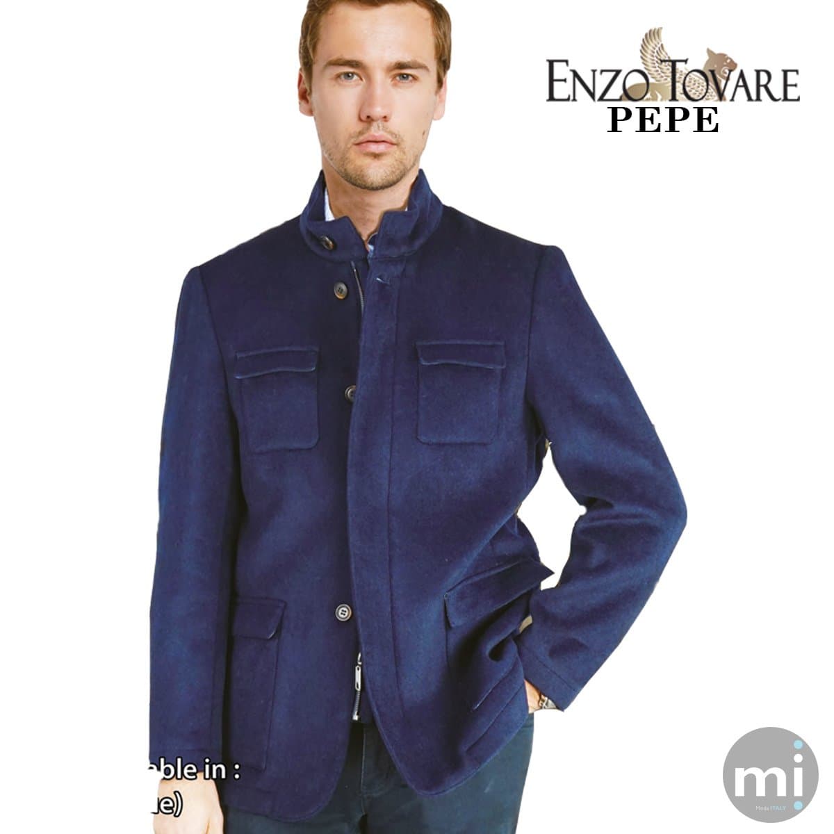 Pepe Jacket Italian NVY Wool & Cashmere