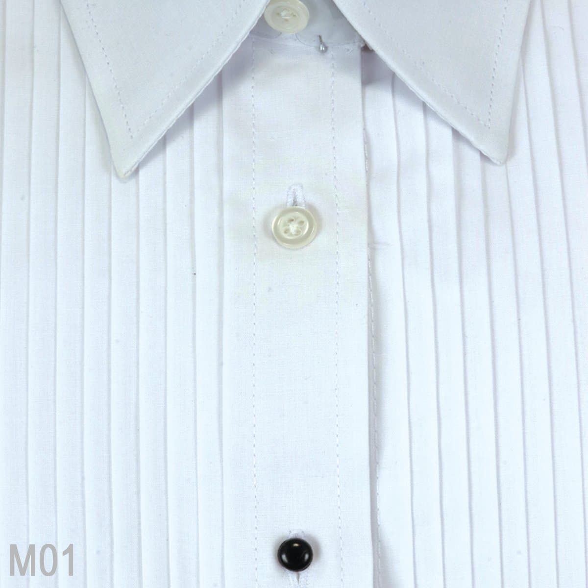SOLD-OUT Laydown Collar Tuxedo Shirts 1/4″ Pleat 3 Colors thumbnail 3