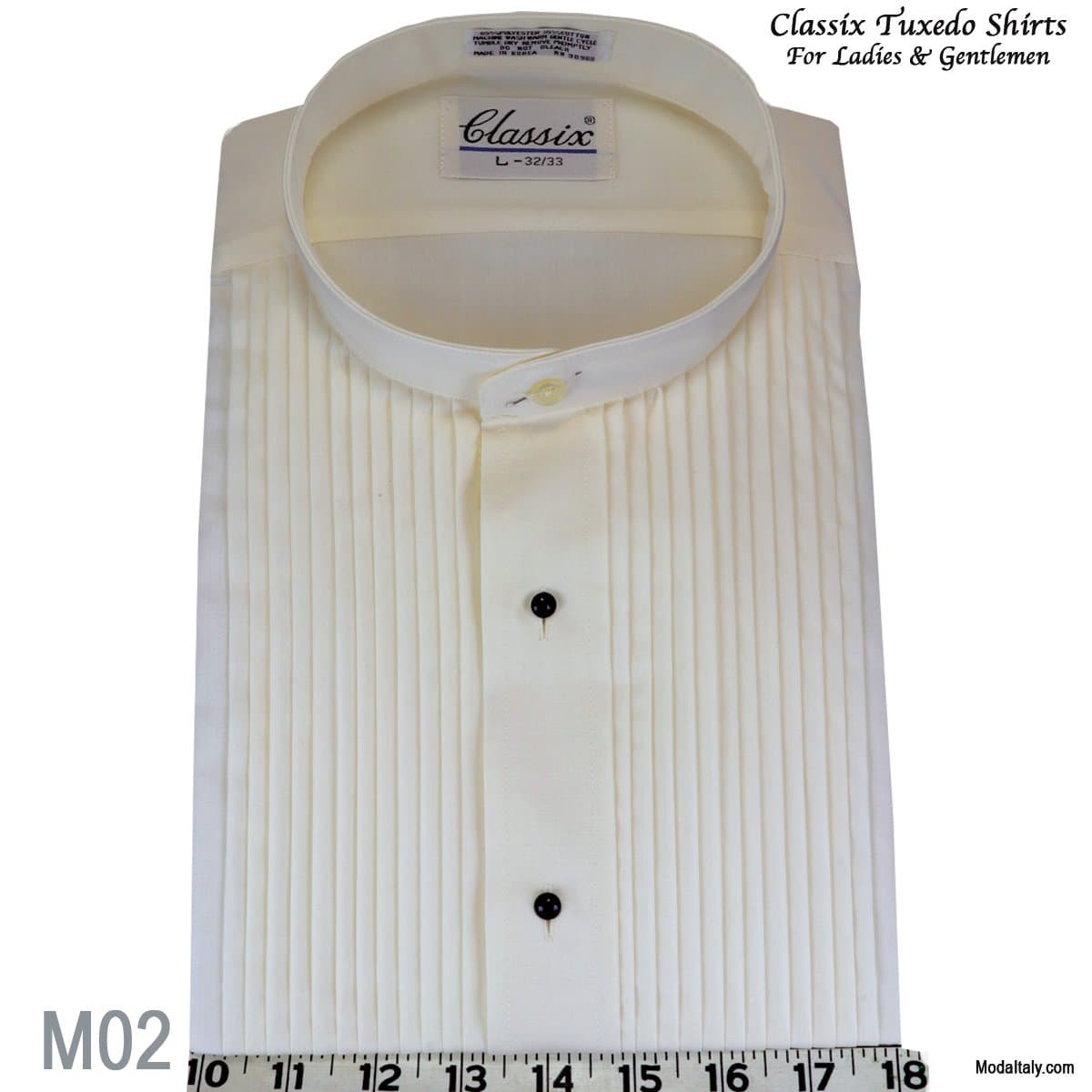 SOLD-OUT Banded Tuxedo Shirts 1/4″ Pleat 3 Colors thumbnail 2