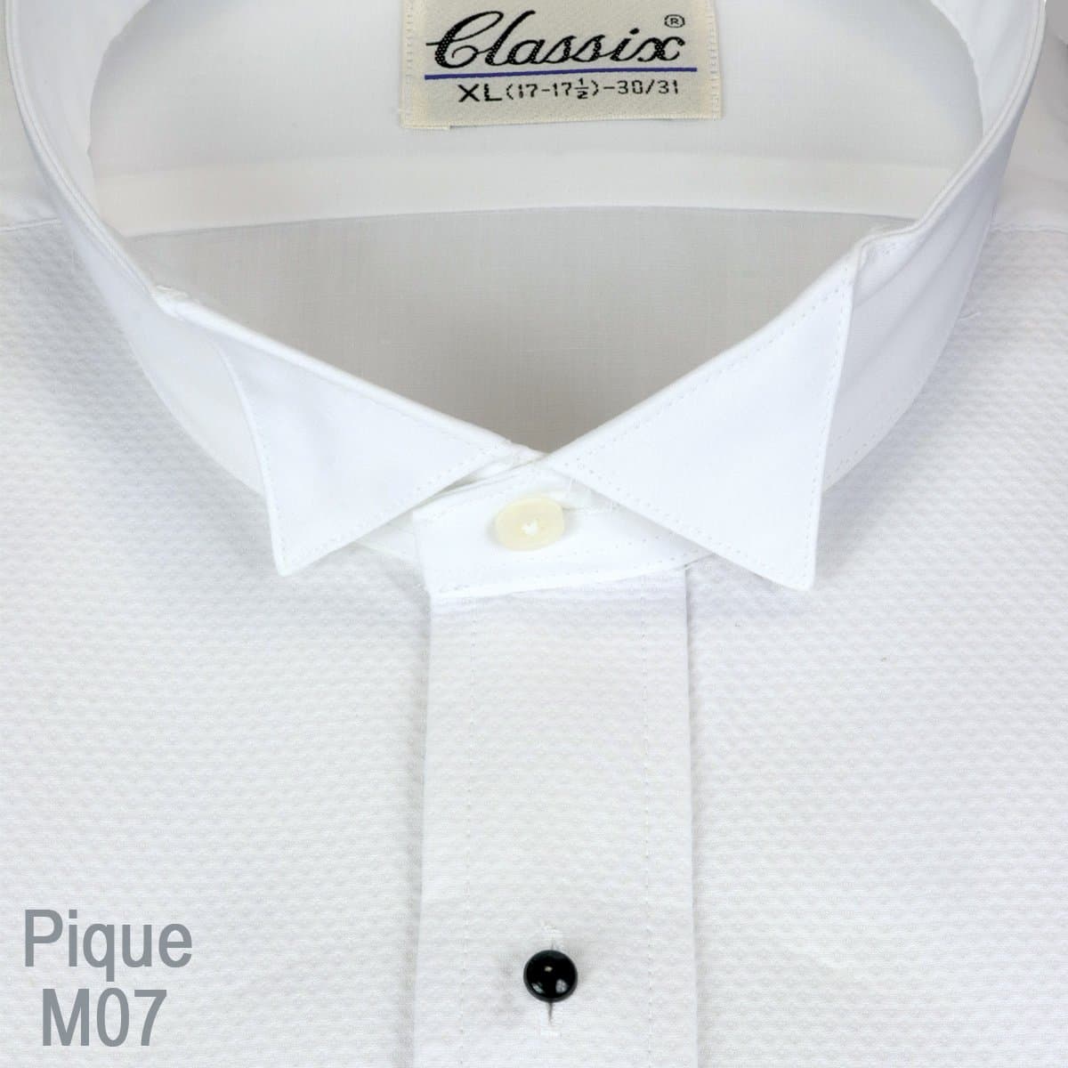 SOLD-OUT Wing Collar Pique Fabric Tuxedo Shirt thumbnail 3