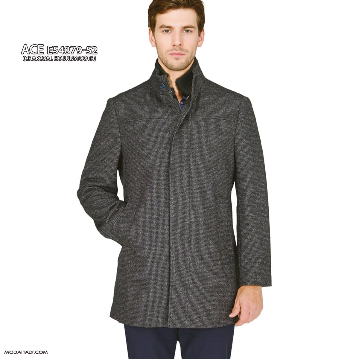 ACE Winter Coat in Black, Charcoal, Camel or Navy by Enzo