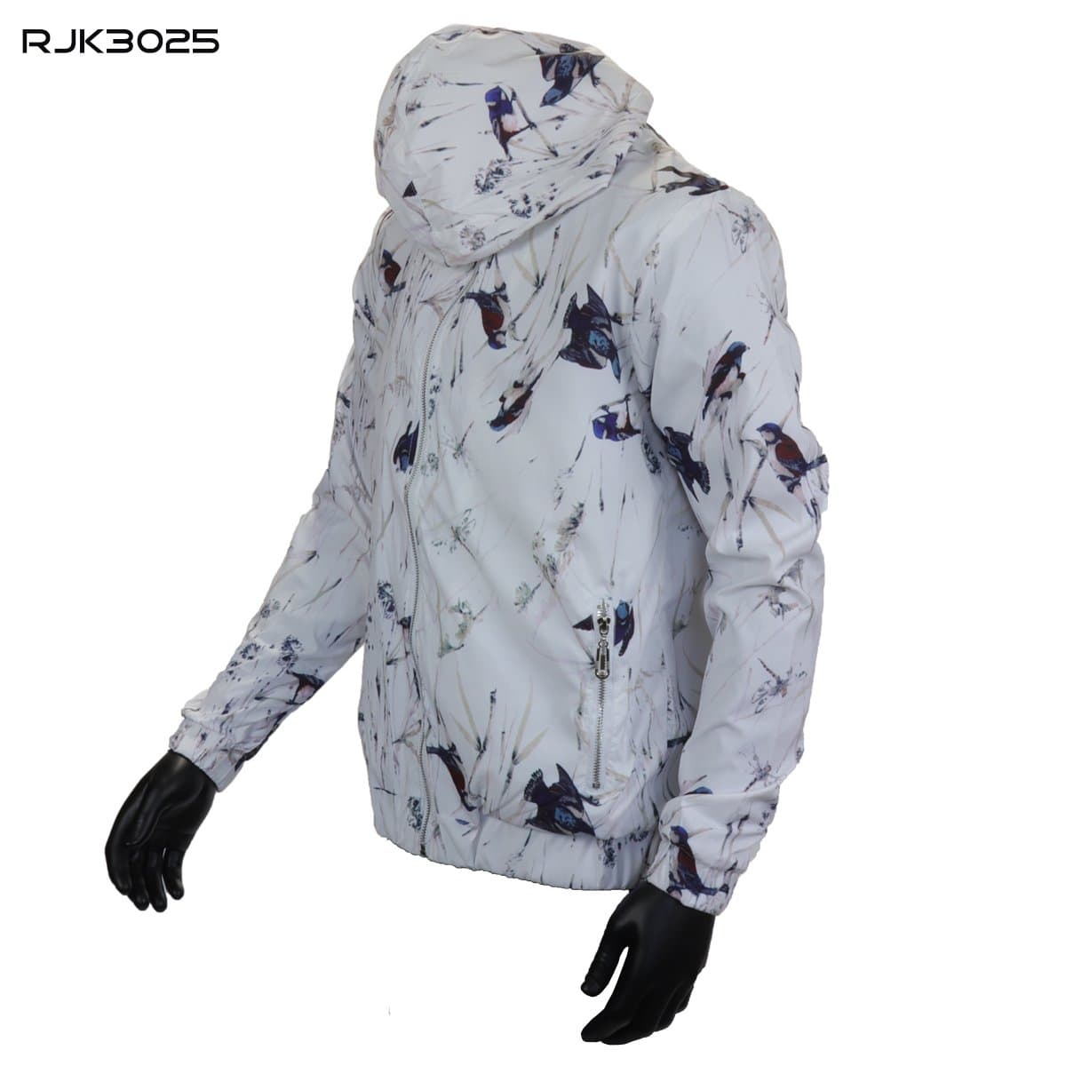 White Wind Breaker Hoodie Spring Jacket By SMASH