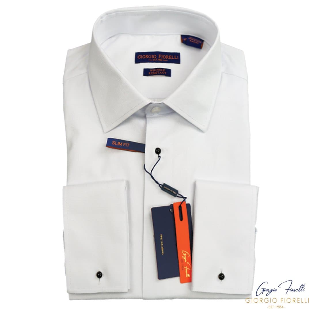 Giorgio Fiorelli Lay-Down Collar Tuxedo Shirt
