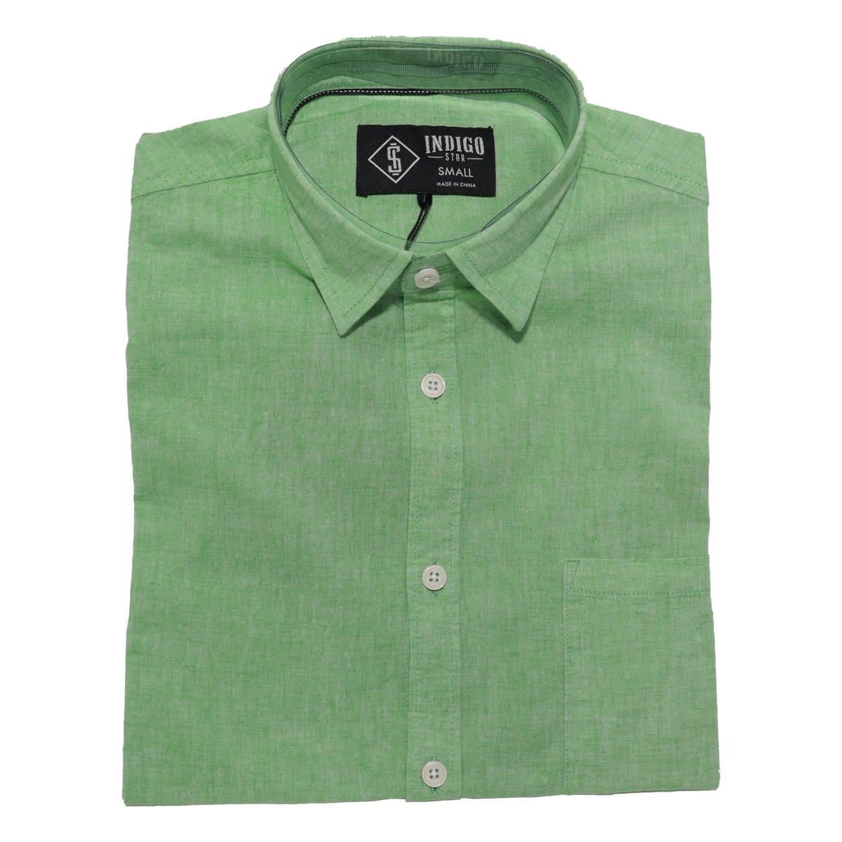 INDIGO STAR Karev Summer Shirts in White, Blue, & Green thumbnail 3