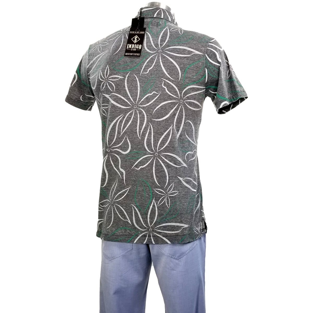 INDIGO STAR Kokomo Heather Black Polo Shirt thumbnail 4