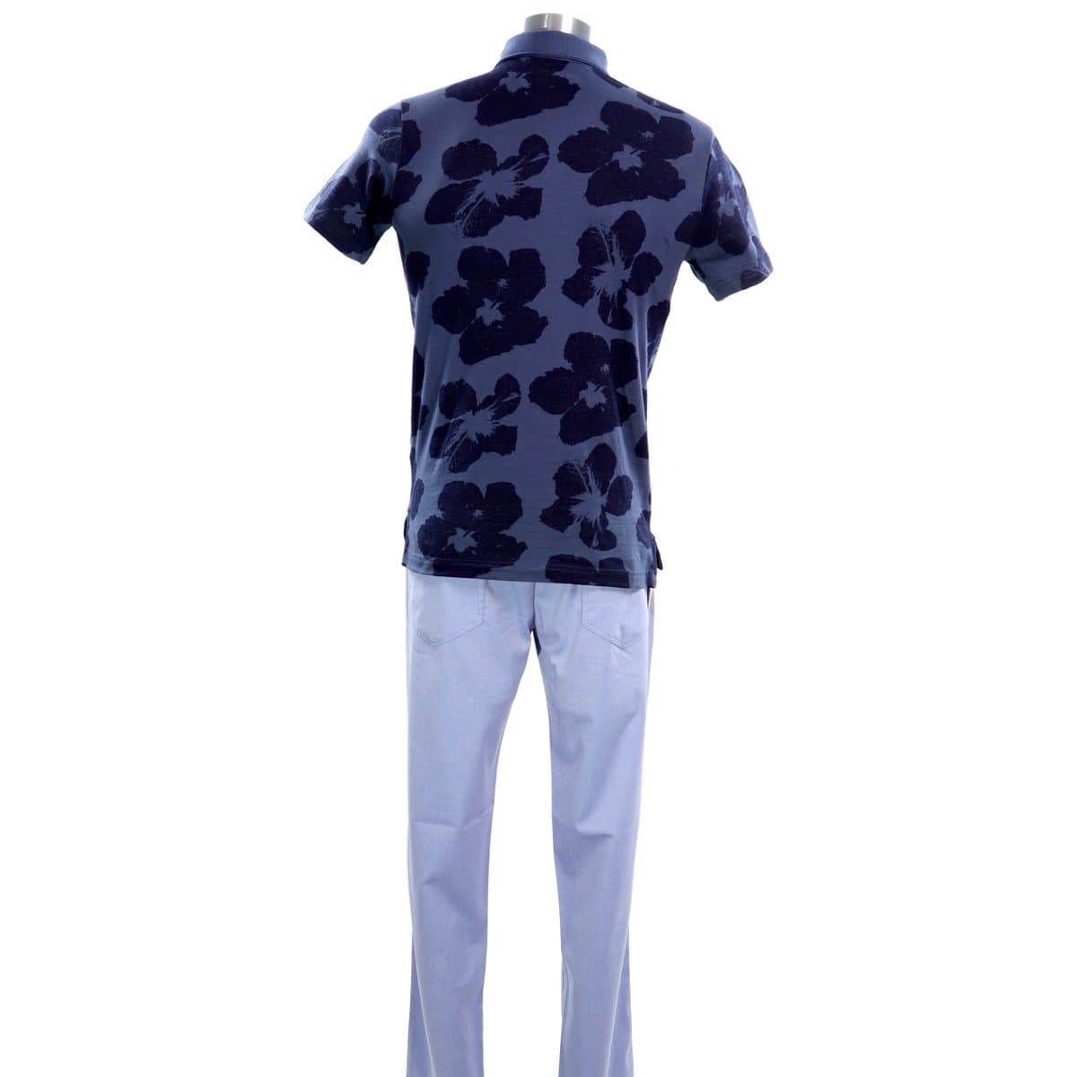 MICROS Flopolo Vintage Indigo Polo Shirt thumbnail 4