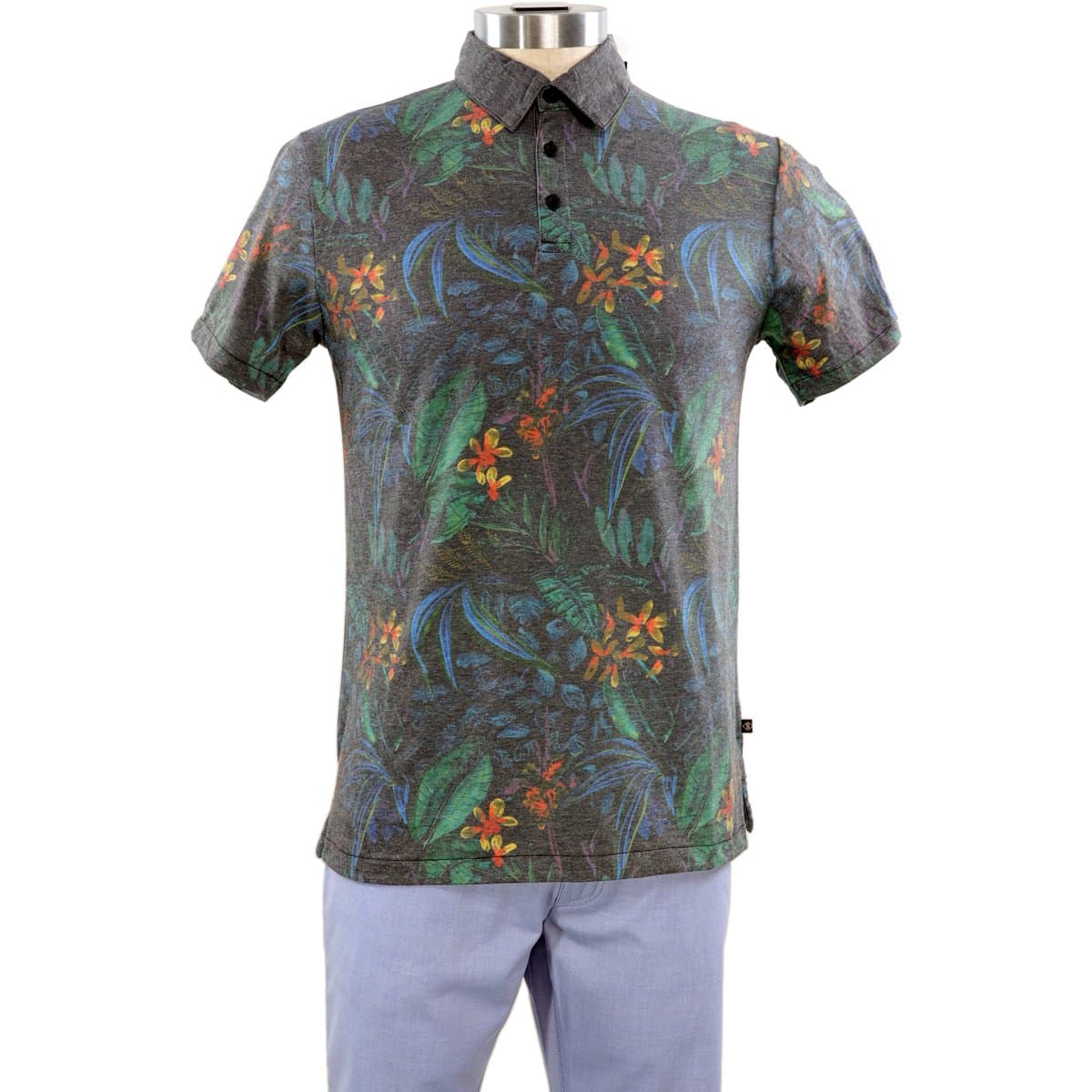 INDIGO Xanadu Black Polo Shirt