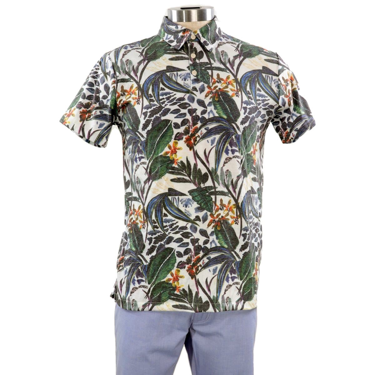 INDIGO Xanadu White Polo Shirt