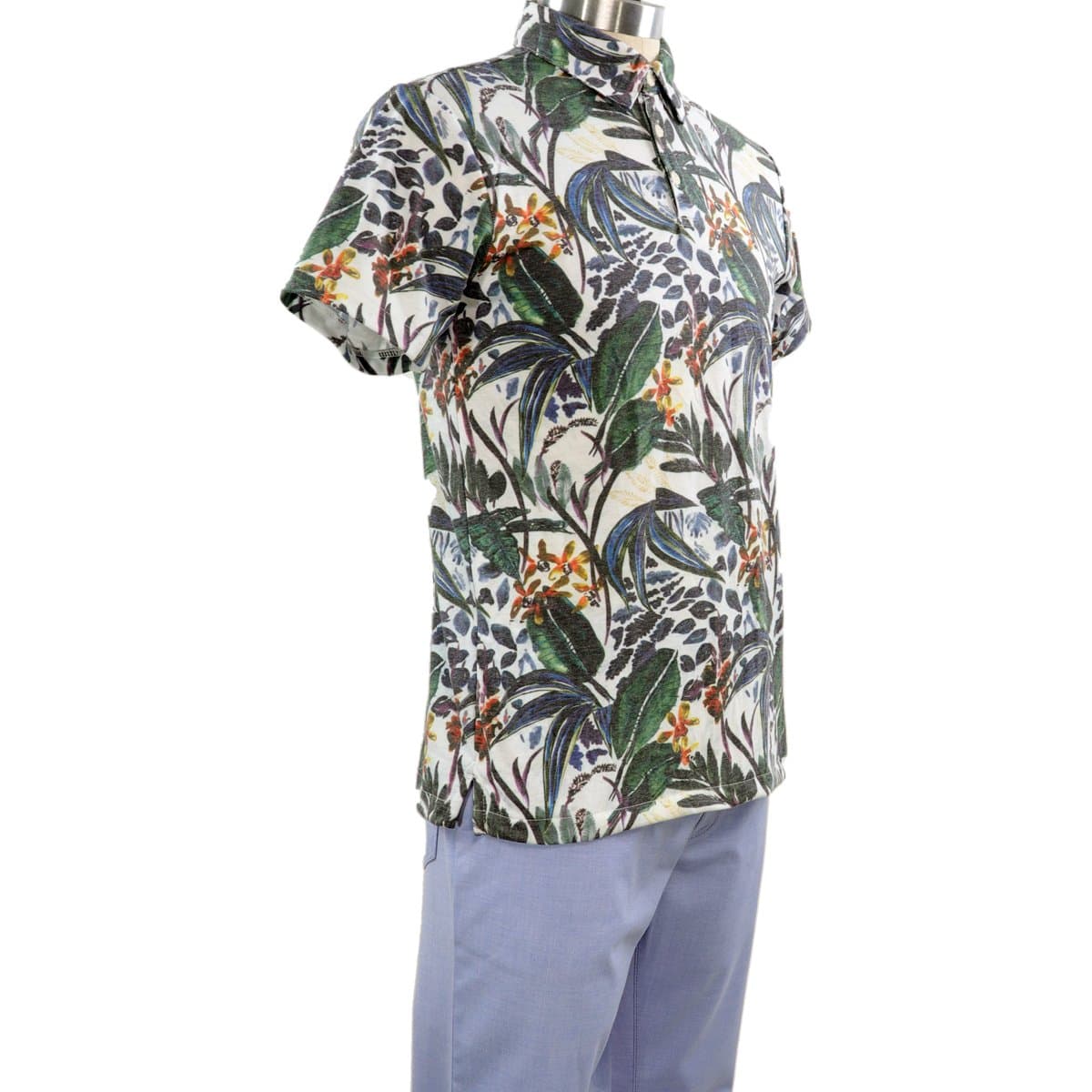 INDIGO Xanadu White Polo Shirt thumbnail 2