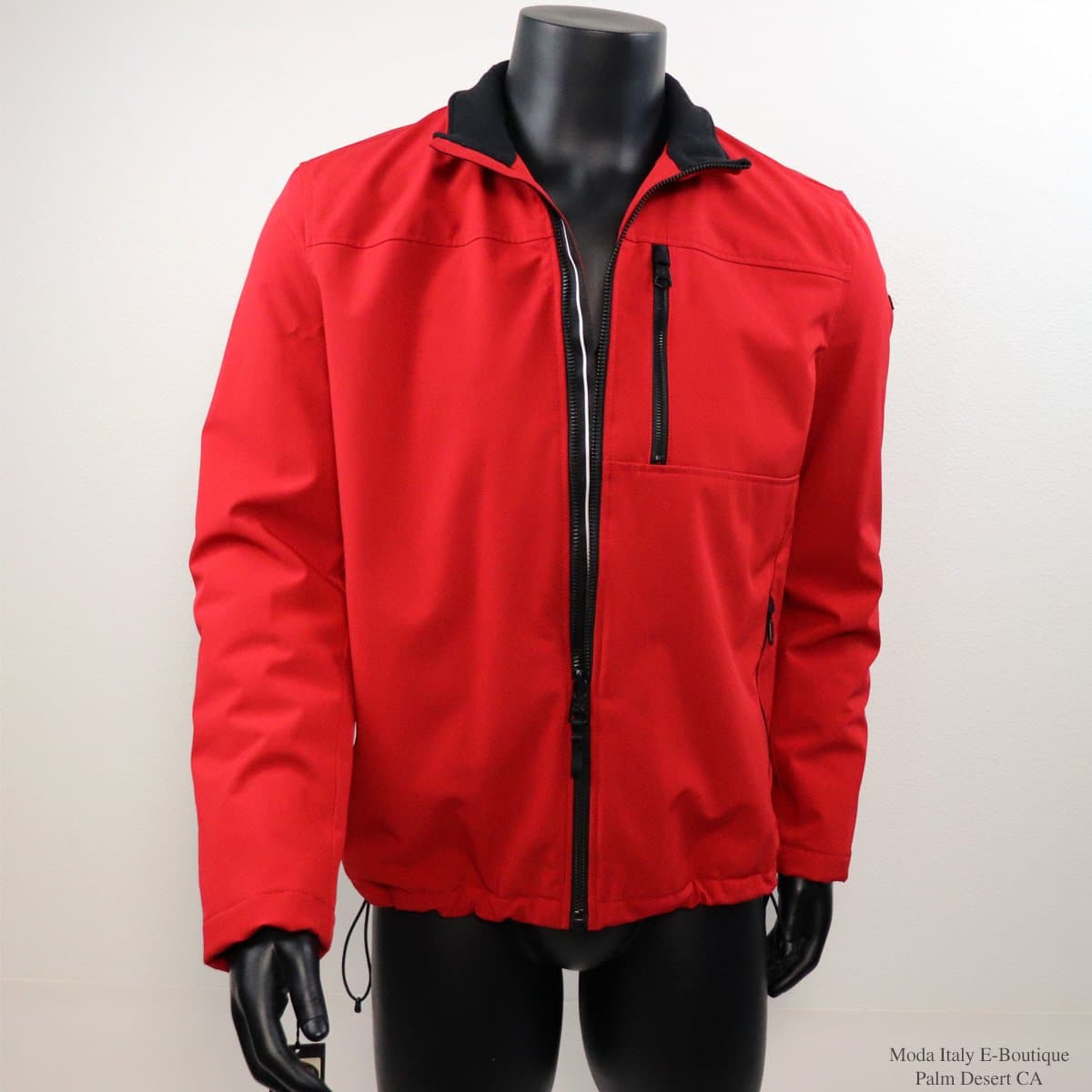 Calvin Klein Men’s Soft Shell Winter Jacket. Navy & Red