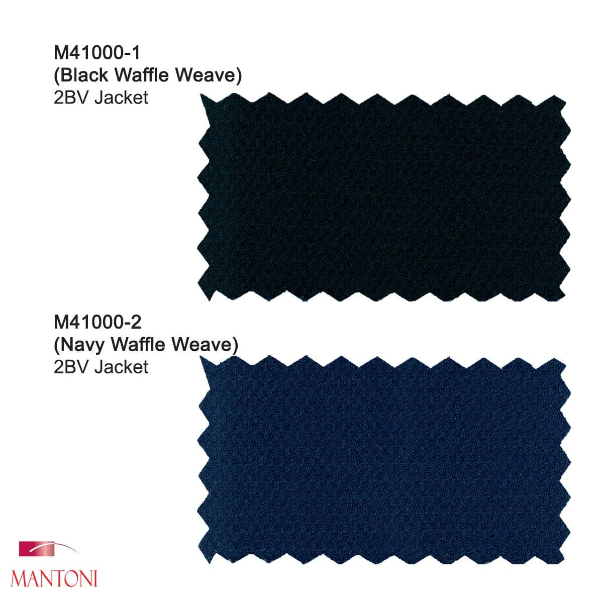 Mantoni Waffle Weave Wool Black or Navy Blazer thumbnail 2
