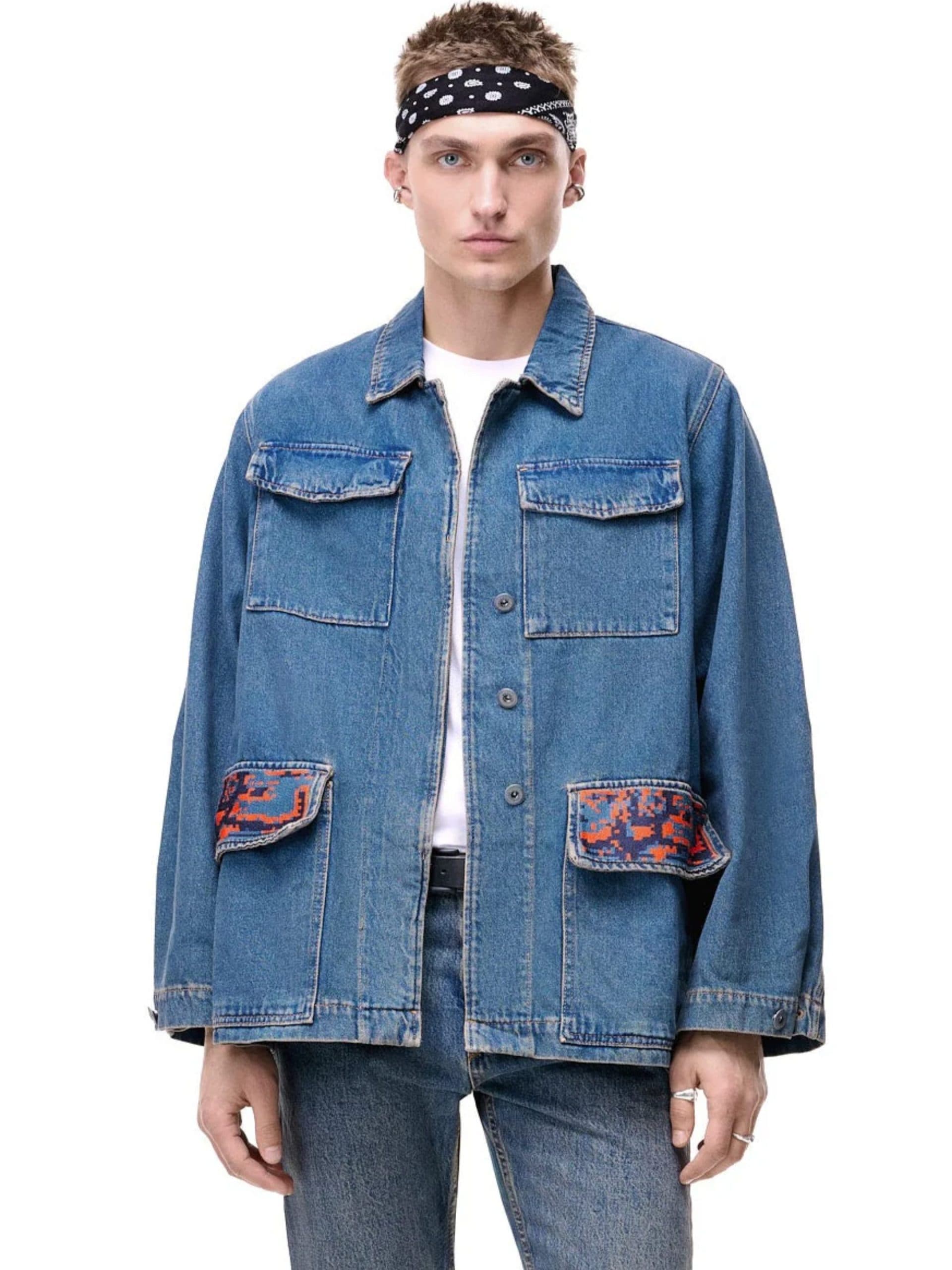 GLIX Blue Denim Jacket/Blazer thumbnail 4
