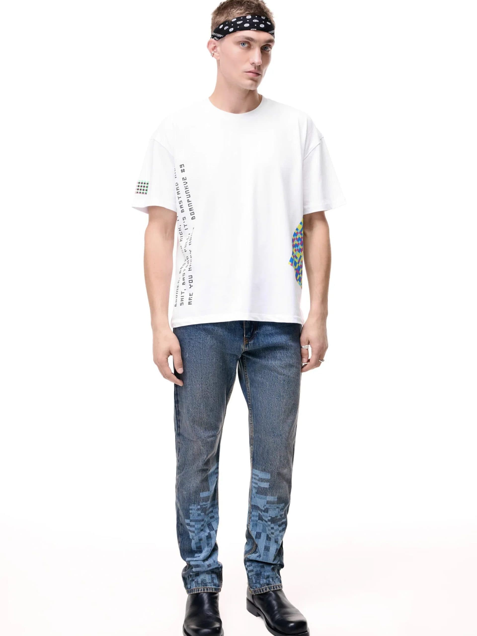 GLIX Blue Straight Leg Pants thumbnail 3