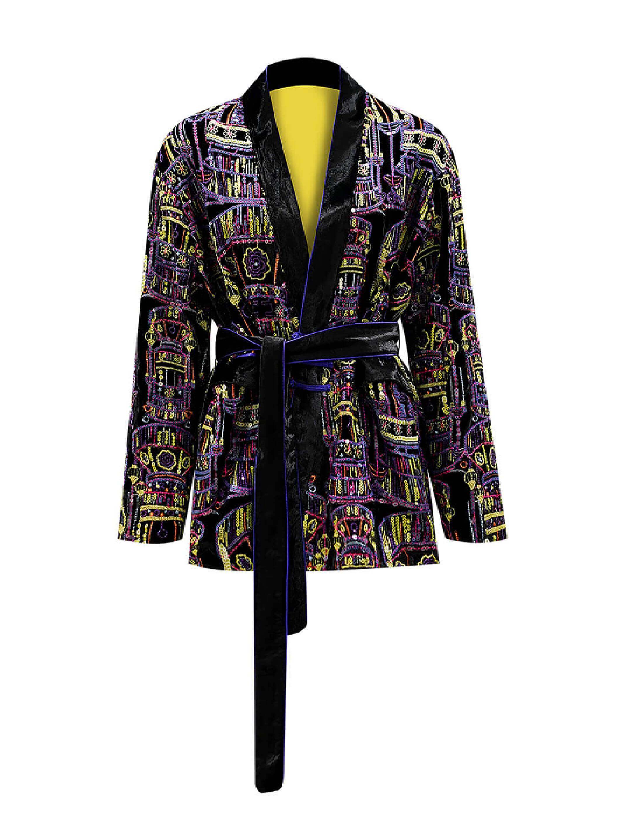 Sparkle Collection Black Biker Jacket Jacket/Blazer