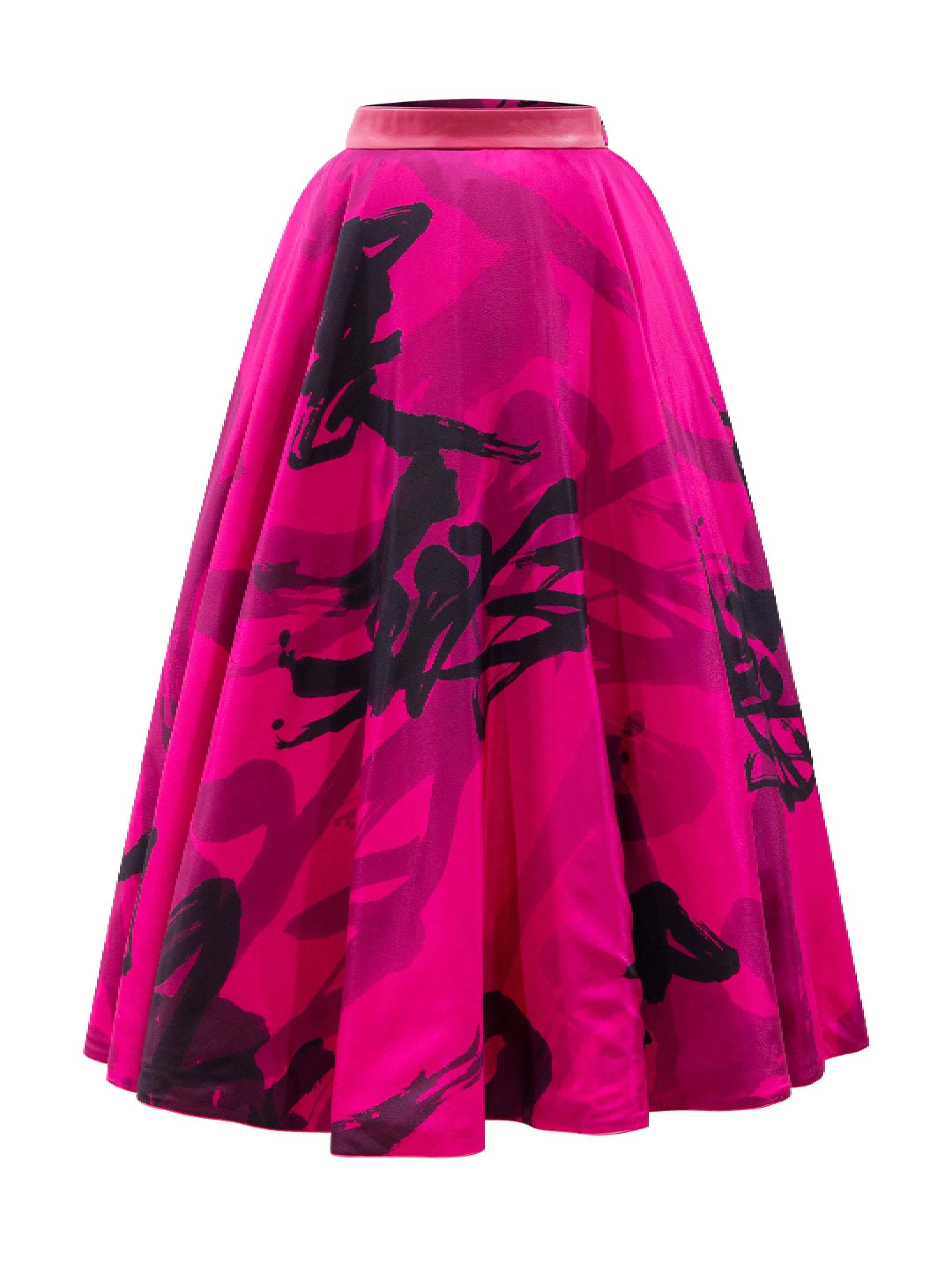 Sparkle Collection Pink Knee Length Skirt